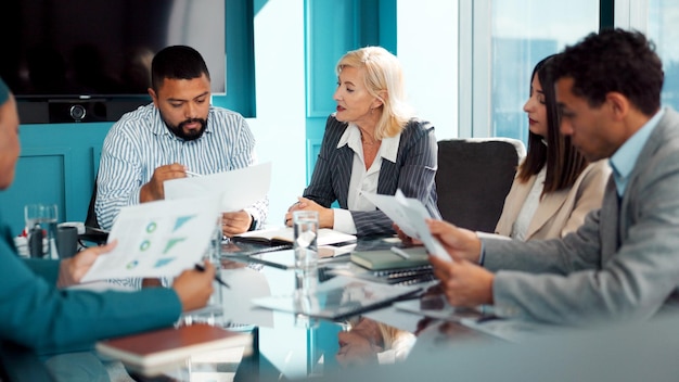 team discussion about investments